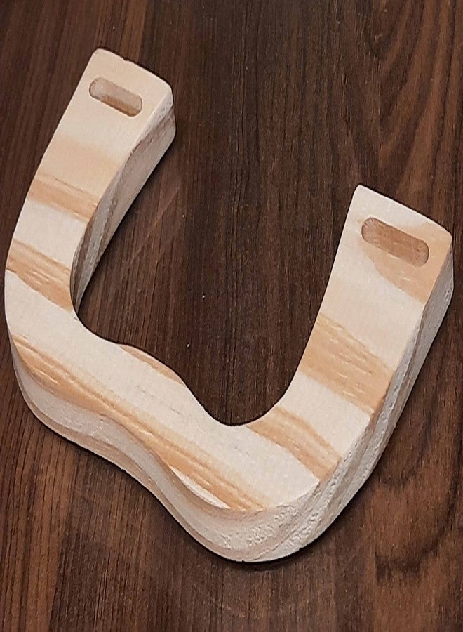 Tia Pine Wood Thick Handle for Craft, Purse, Bags and DIY Projects- (Pine Wood-Open Square, 2Pcs) - Image 3
