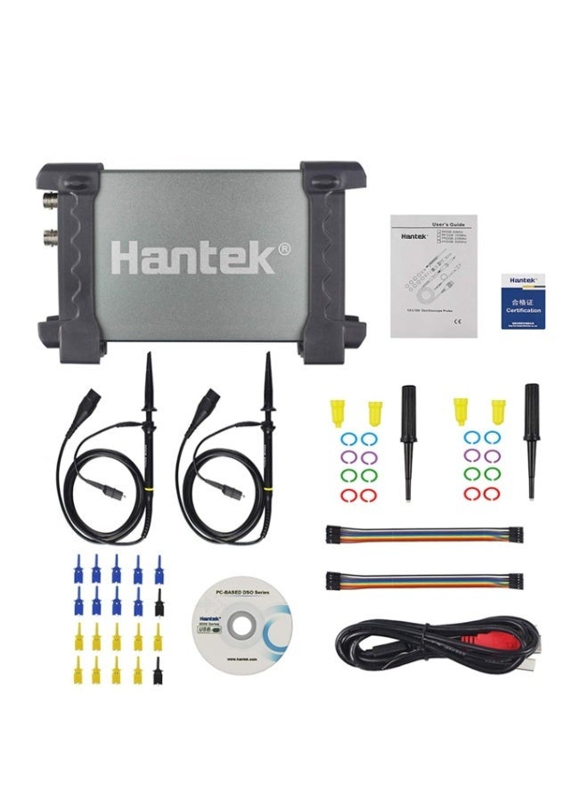 Hantek 6022BL PC Digital Portable Oscilloscope 16 Channels 20MHz 48MSa/s Storage Multifunctio Logic Analyzer Handheld USB Oscilloscope - Image 1