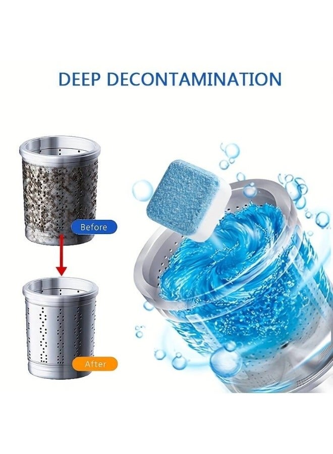 12pcs Automatic Washing Machine Cleaner Tablets RustDeposit Remover - Image 2