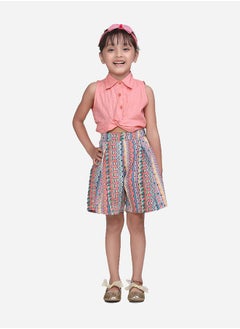 LILPICKS Geometric Print Collar Neck Romper by Styli  - Image 3