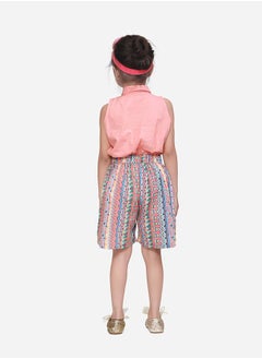 LILPICKS Geometric Print Collar Neck Romper by Styli  - Image 2