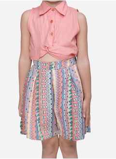 LILPICKS Geometric Print Collar Neck Romper by Styli  - Image 4