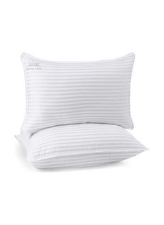 Comfy COMFY COTTON SOFT SET OF 2 HOTEL STRIPE HYPOALLERGENIC LUXURY COLLECTION PILLOW  - Image 2