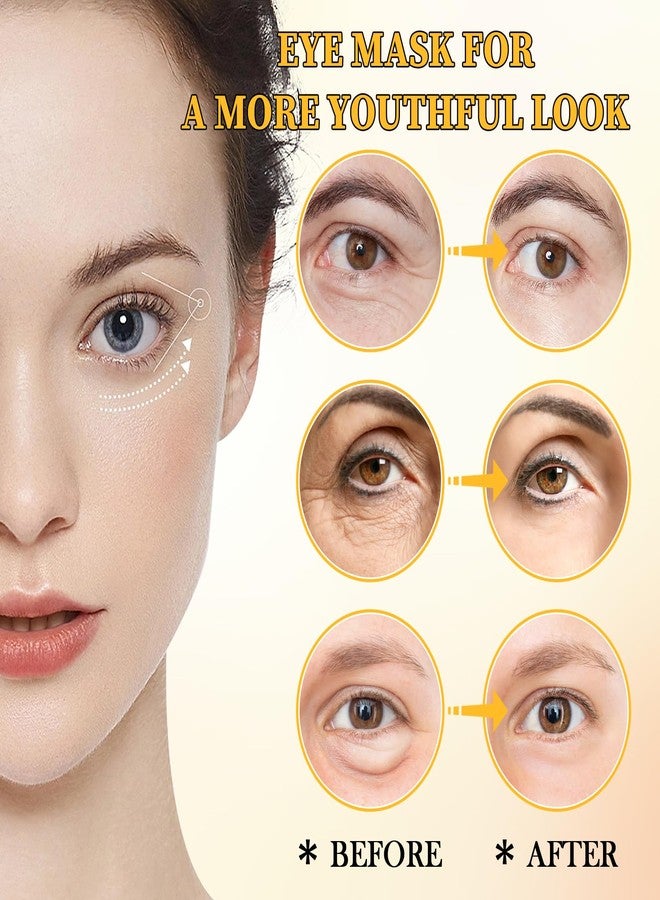 XMXueMei Avocado Golden Under-Eye Mask Skincare 3-Pair Set, Moisturizing, Non-Greasy Patches for Women and Men, Travel-Size, Long-Lasting, Refreshing Eye Care Gel Pads Gift Set 01 - Image 5