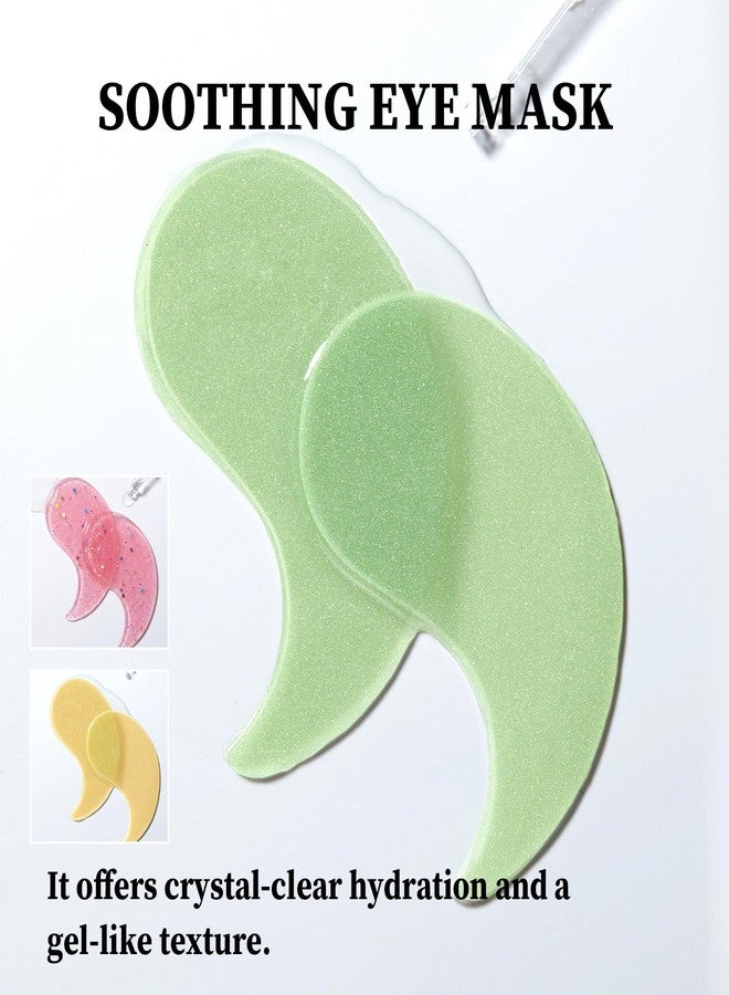 XMXueMei Avocado Golden Under-Eye Mask Skincare 3-Pair Set, Moisturizing, Non-Greasy Patches for Women and Men, Travel-Size, Long-Lasting, Refreshing Eye Care Gel Pads Gift Set 01 - Image 4