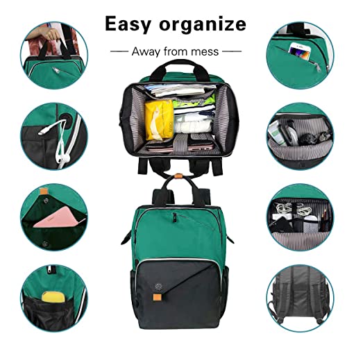 Hap Tim Womens Laptop Backpack, Travel Backpack for Women, Work bag, Nurse bag, Carry on Backpack, Nurses Week Gifts for Women（7651-MB） - Image 3