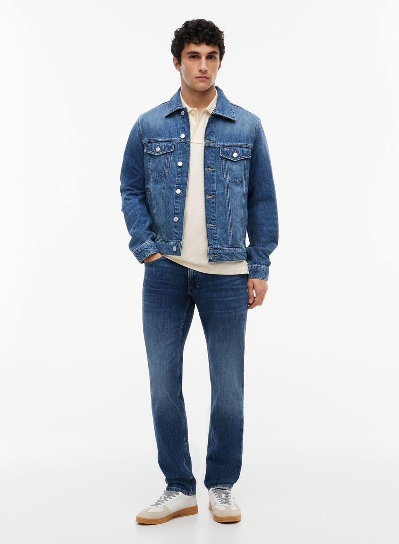 TOMMY JEANS Ryan Faded Denim Trucker Jacket - Image 4