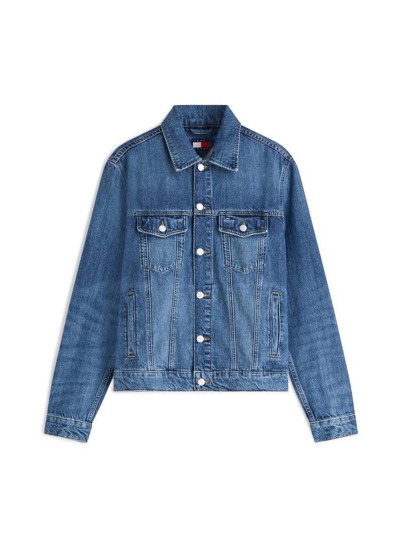 TOMMY JEANS Ryan Faded Denim Trucker Jacket - Image 5