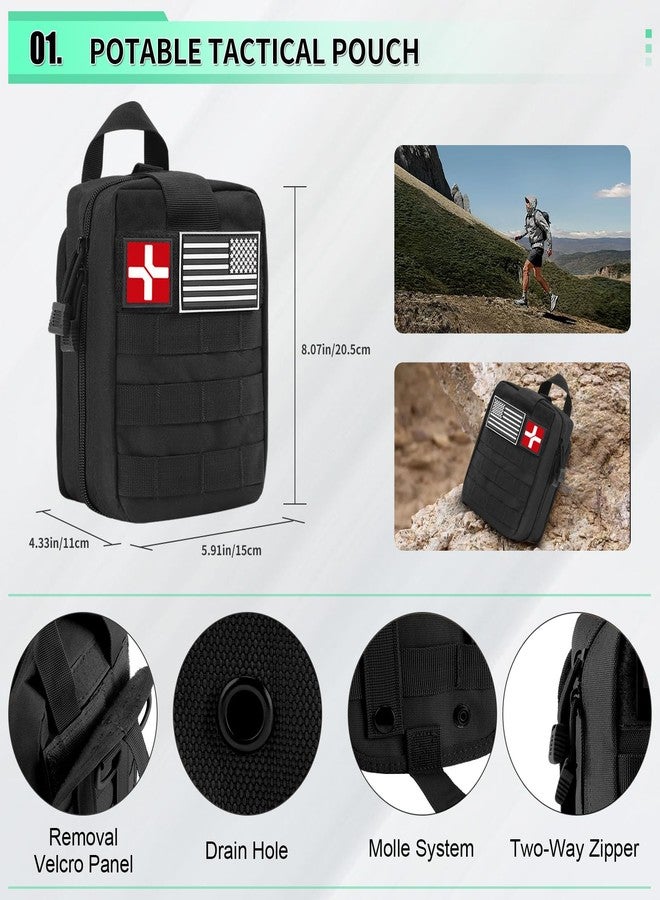Abpir 171PCS Survival First Aid Kit with Survival Gear, First Aid Supplies, Emergency Tent, and MOLLE Nylon Bag, Ideal for Car, Travel, Home, Outdoor Adventures, for Men, Christmas, Teens - Image 2