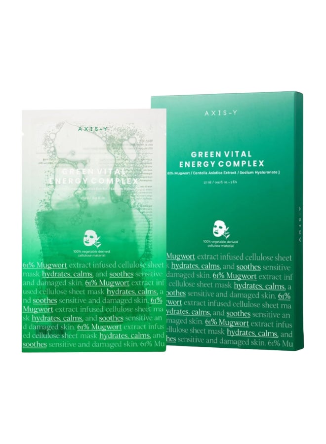 AXIS-Y Mugwort Green Vital Energy Complex Sheet Mask 27Ml - Image 1