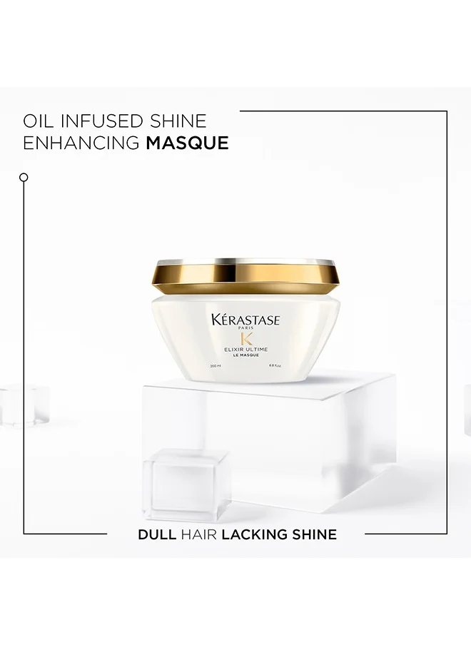 KERASTASE Kerastase Elixir Ultime Le Masque Beautyfing Oil Hair Mask With Camellia & Argan Oil For All Hair Types - 200ml