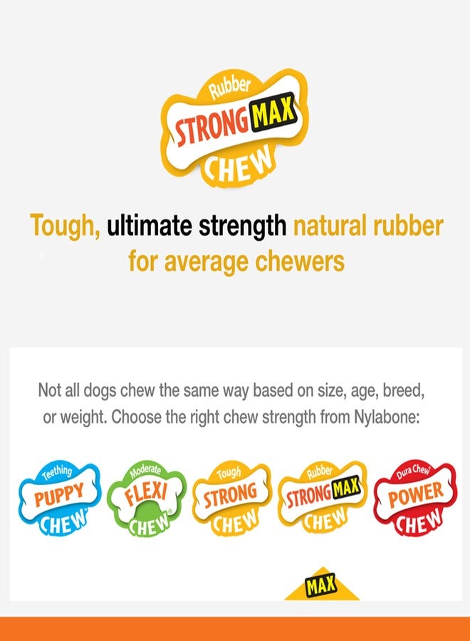 Nylabone Treatin' Cone Strong Stuffable Chew Toy for Dogs, Natural Rubber Fillable Treat Toy, Treat Dispensing Dog Toy, Bacon Flavor, Large Dogs - Up to 50 lbs, 1 Count - Image 4