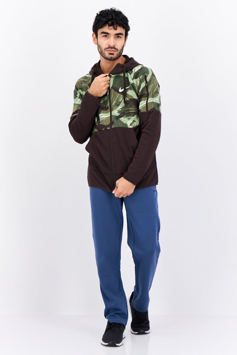 Nike Men Sportswear Fit Long Sleeves Outdoor Sweatshirt, Dark Brown Combo - Image 4