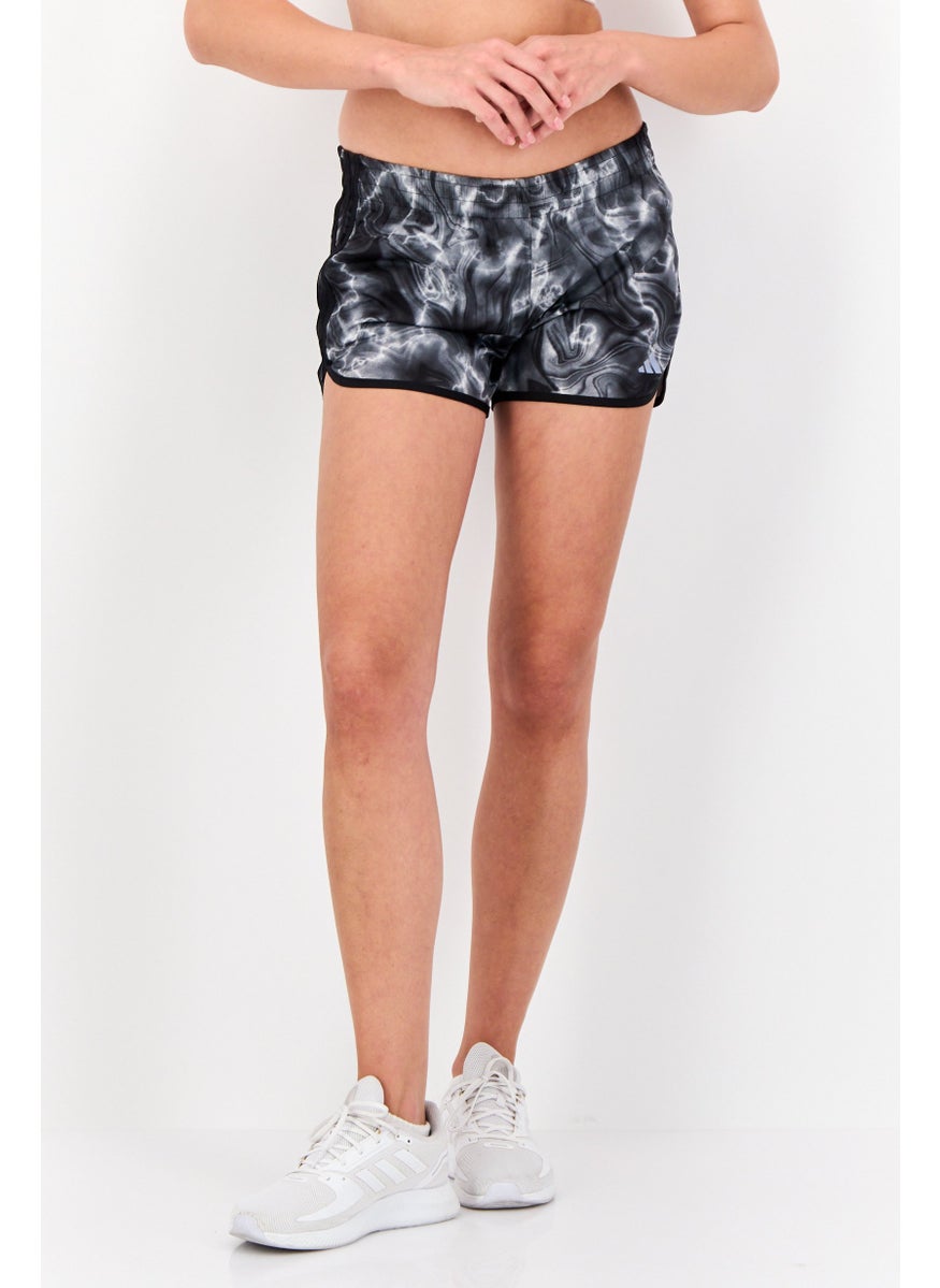Adidas Women Sportswear FIt 4 Inseam Running Shorts, Grey  - Image 1
