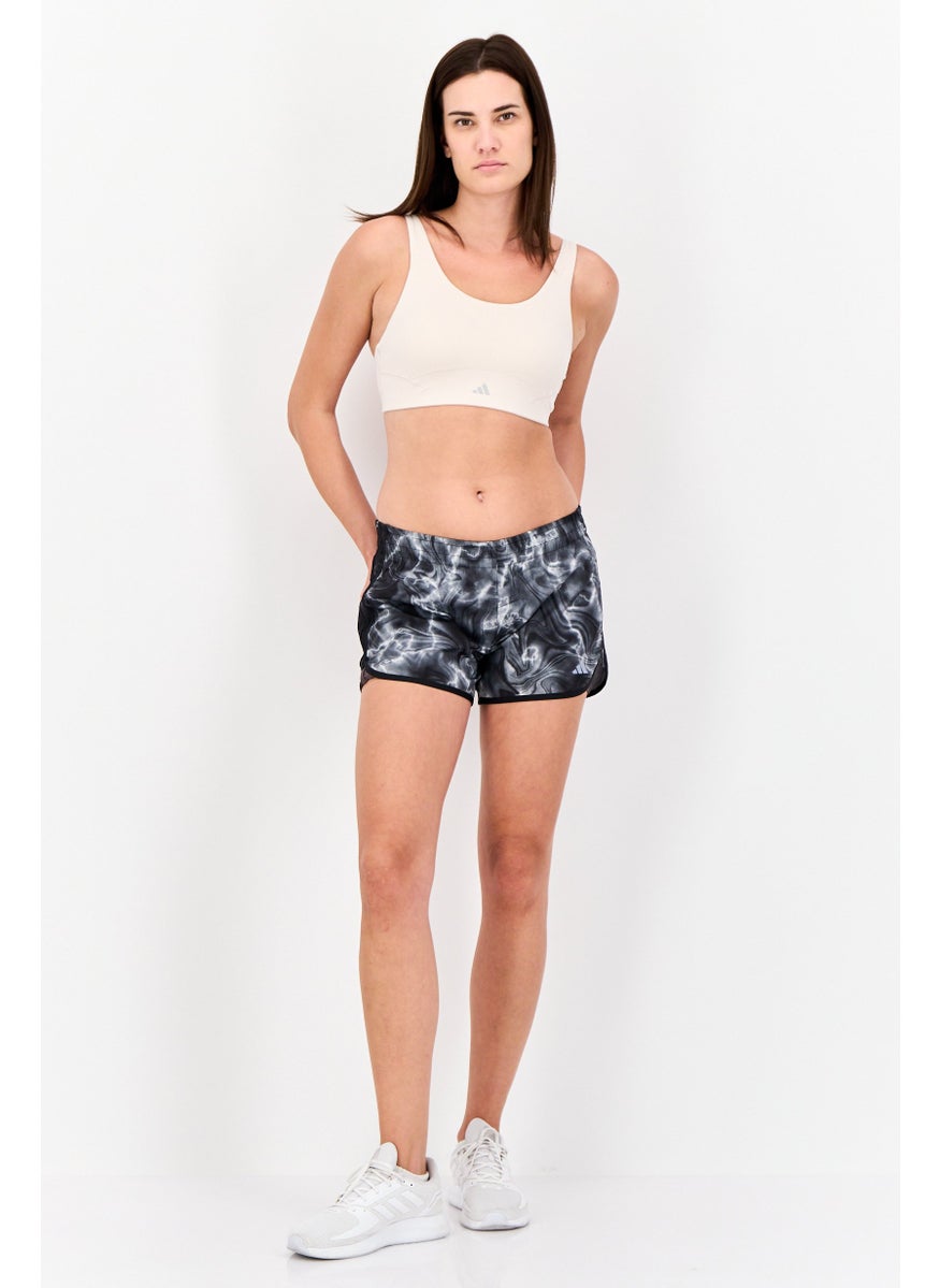 Adidas Women Sportswear FIt 4 Inseam Running Shorts, Grey  - Image 4