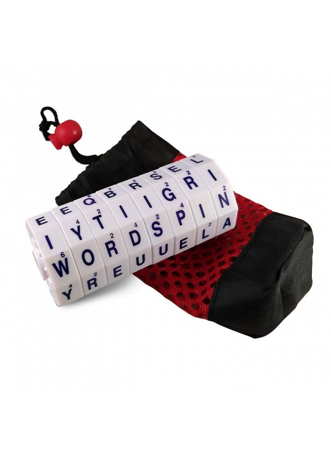 The Original Word Spin Handheld Magnetic Word Game Travel Edition with Storage Pouch