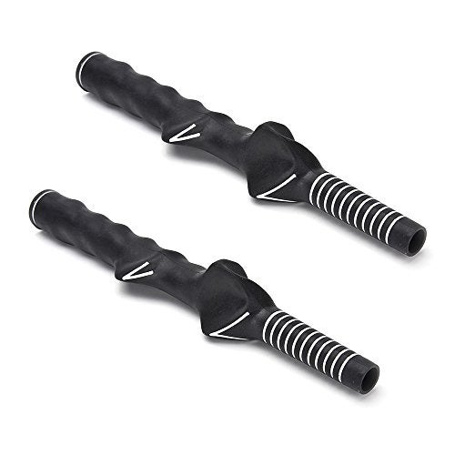 TraderPlus 2-Pack Right-Handed Golf Swing Training Grip Trainer, Black - Image 1