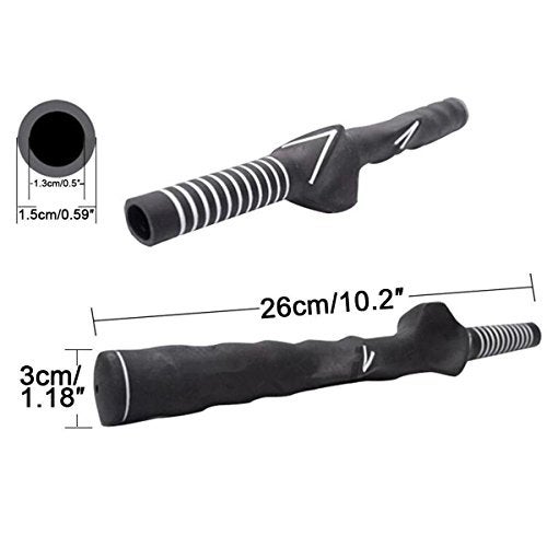 TraderPlus 2-Pack Right-Handed Golf Swing Training Grip Trainer, Black - Image 5