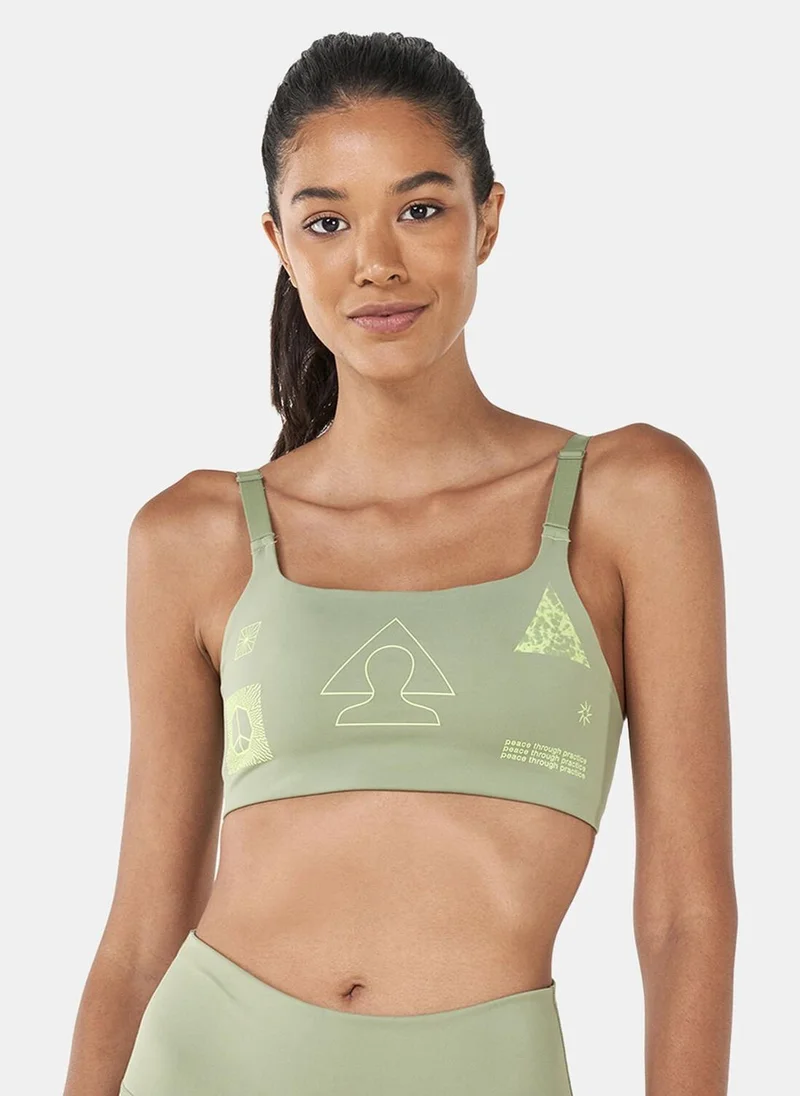 Nike Women's Yoga Dri-FIT Indy Graphic Sports Bra