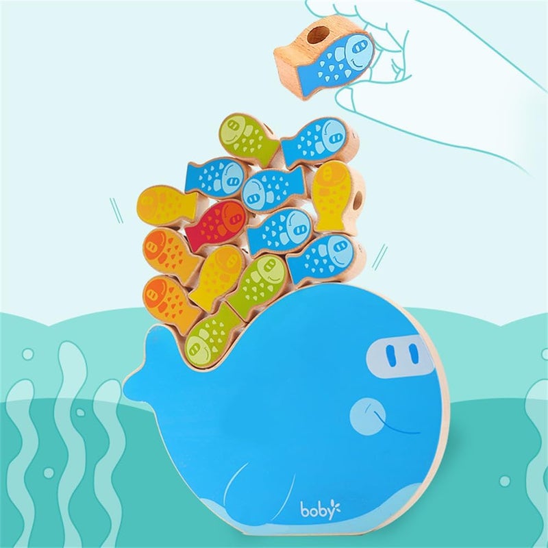 لعبة صيد مغناطيسية 4 في 1 من مونتيسوري، كتل تكديس، وخرز خياطة، ألعاب تعليمية للأطفال الصغار والأطفال - Image 5