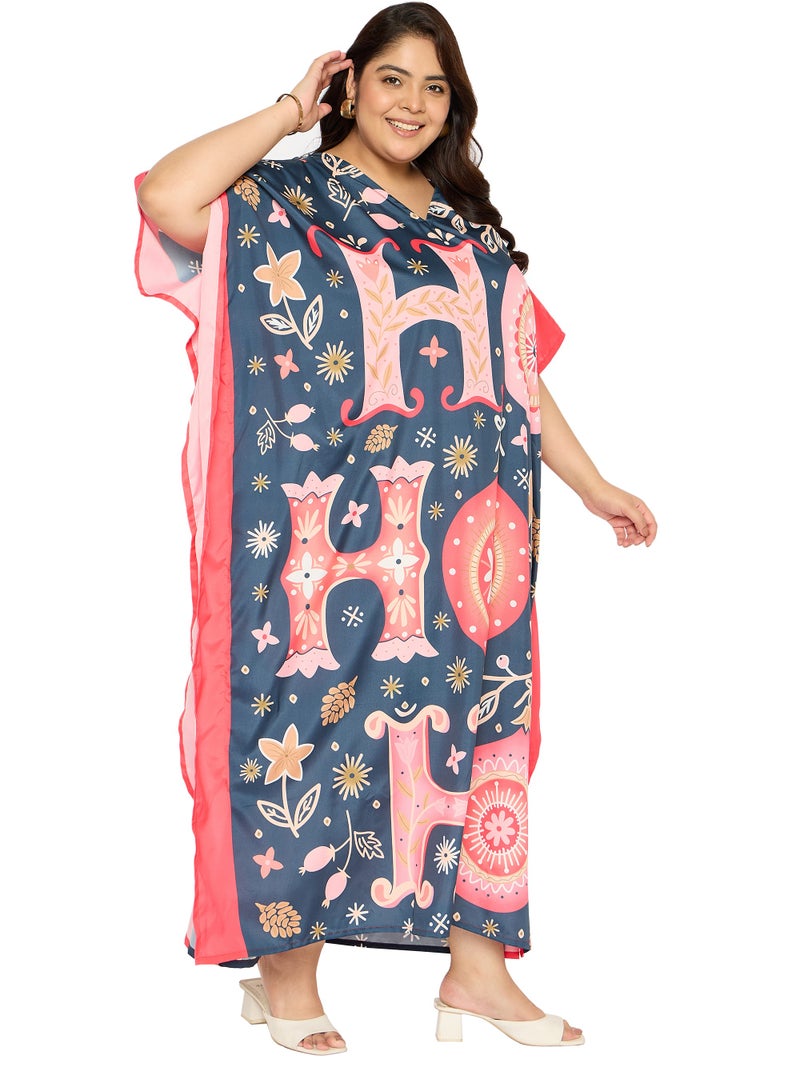 Gypsie Blu Women Beach Kaftan Maxi Dress Plus Size Caftan Dress For Ladies - Image 3