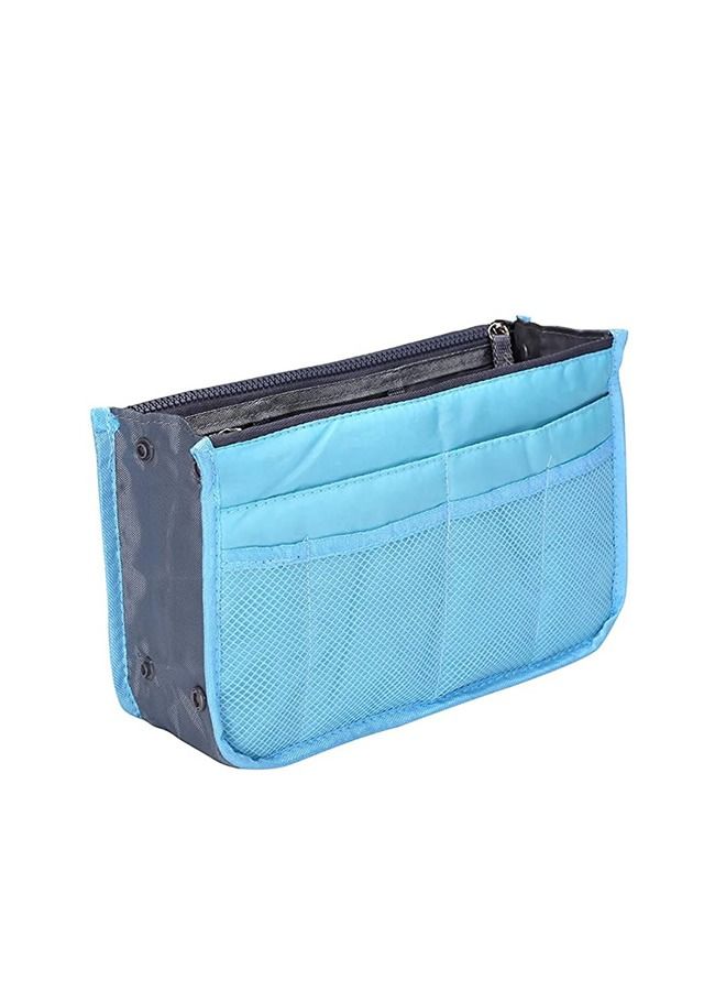 Umiwin 13-Pocket Travel Organizer for Handbags Summer Vacation Packing Cube Bag Lightweight Portable Organizer for Women's Carry On, Suitcase & Umrah Bag Blue - Image 3