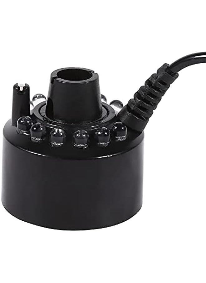 Generic - 24V Color Changing Humidifier Ultrasonic Mist Maker Water Pond Atomizer Air Humidifiers 12 LED - Image 1