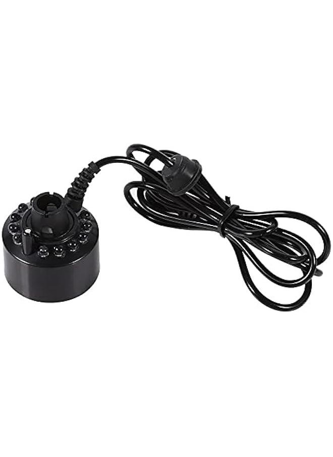 Generic - 24V Color Changing Humidifier Ultrasonic Mist Maker Water Pond Atomizer Air Humidifiers 12 LED - Image 1
