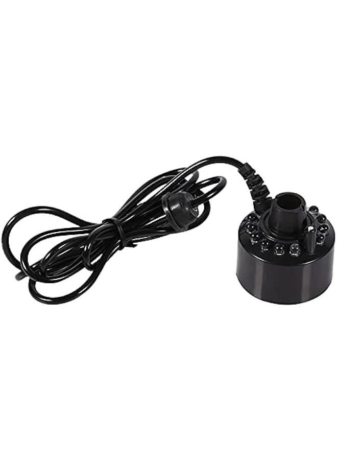 Generic - 24V Color Changing Humidifier Ultrasonic Mist Maker Water Pond Atomizer Air Humidifiers 12 LED - Image 1