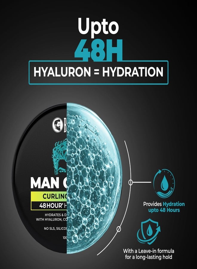 Beardo Man Curls Curling Cream for Men | Super-Defining & Hydrating | Long-lasting Frizz Control | Infused with Hyaluron, Avocado & Coconut | Non-Sticky | Retains hair-moisture | 100g - Image 4