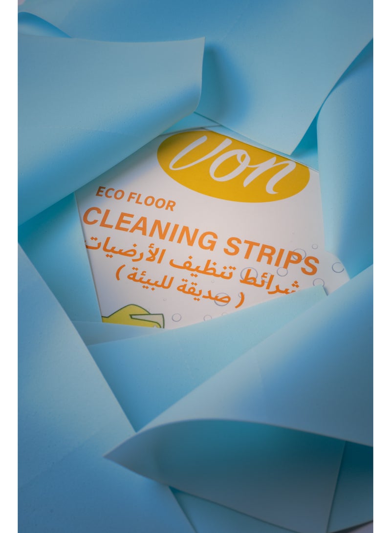 VON Eco Floor Cleaning Strips – Lemon Scent (36 Strips) - Image 5