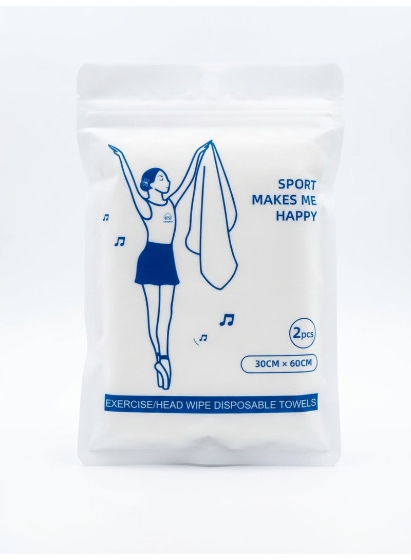 Disposable Face and Body Towels - 2 Pack | 30 x 60 cm