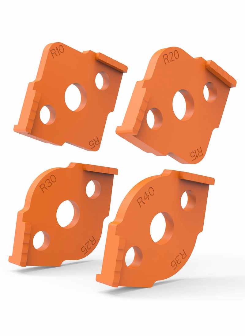 Y&D - Radius Jig Router Templates, Corner Routing ABS+CNC high Hardness Processing Glue, Rounded Corners Bit, 4 Sizes - Image 1