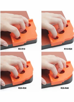 Y&D Radius Jig Router Templates, Corner Routing ABS+CNC high Hardness Processing Glue, Rounded Corners Bit, 4 Sizes  - Image 3