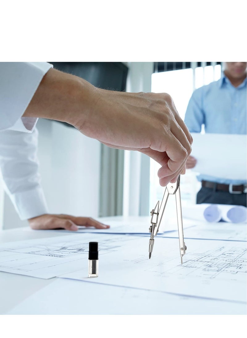 Generic - مجموعة أدوات رسم هندسي معدني 6 قطع للطلاب والمحترفين مثالية للرسم والتخطيط في المدرسة والمكتب - Image 1