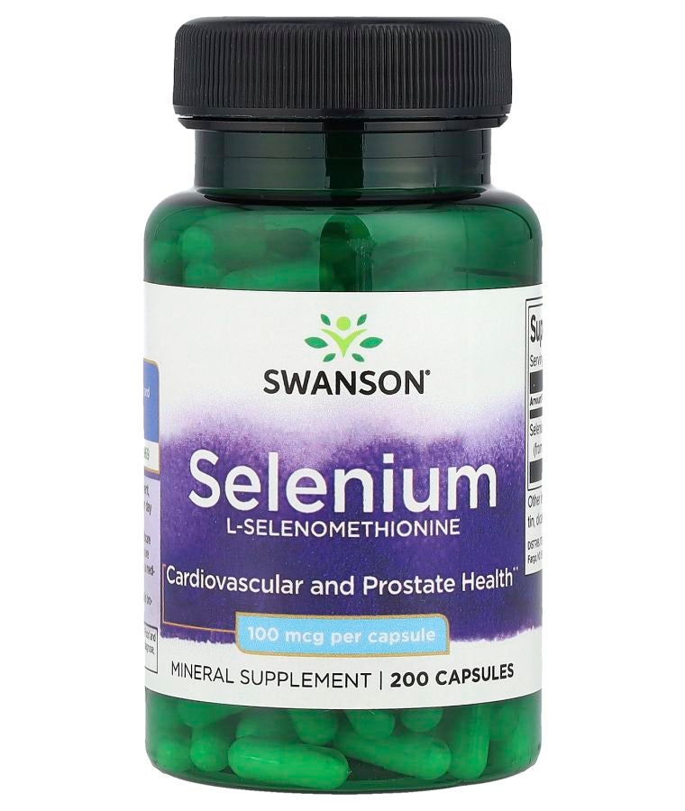 SWANSON Selenium 100 mcg 200 Capsules