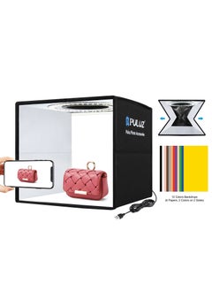 PULUZ 13-Piece Portable Photography Light Box And Backdrop Set Black  - Image 2