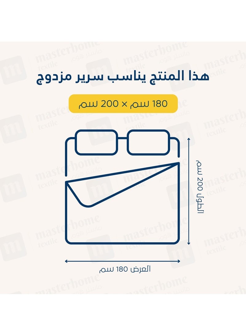 Brides Hotel-style mattress topper, 100% cotton fabric, 14 cm thick, for a 180 x 200 cm bed - White - Image 2