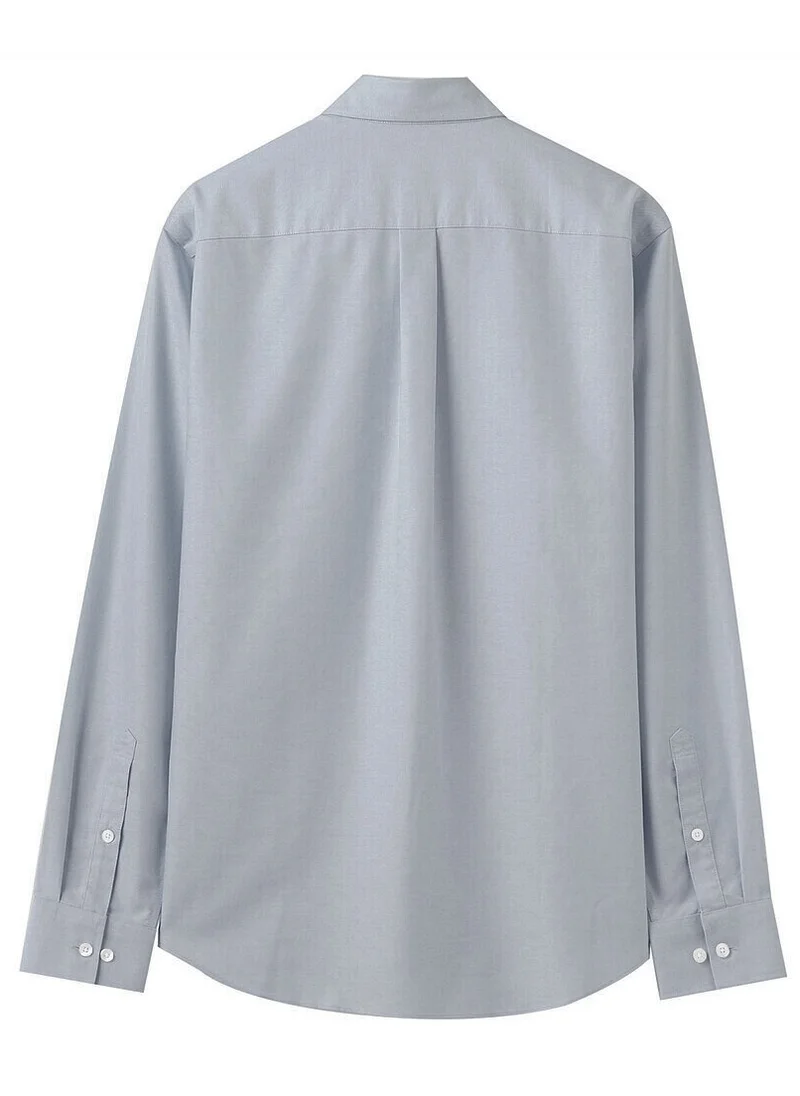 GIORDANO Men Wrinkle Free Shirt Grey