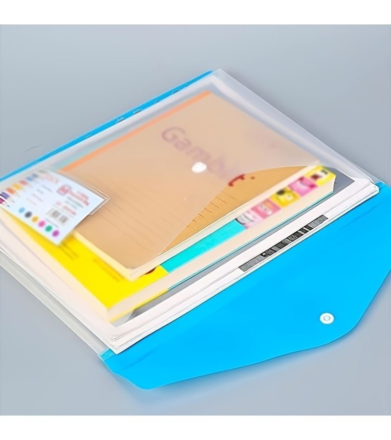 12 Color A4 Plastic Binder Envelopes 4 Pack Expandable File Pouches With Dividers - Image 5