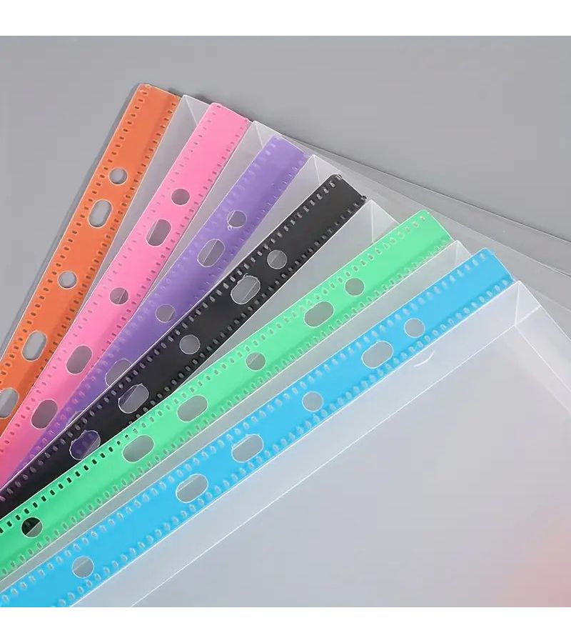 12 Color A4 Plastic Binder Envelopes 4 Pack Expandable File Pouches With Dividers - Image 2