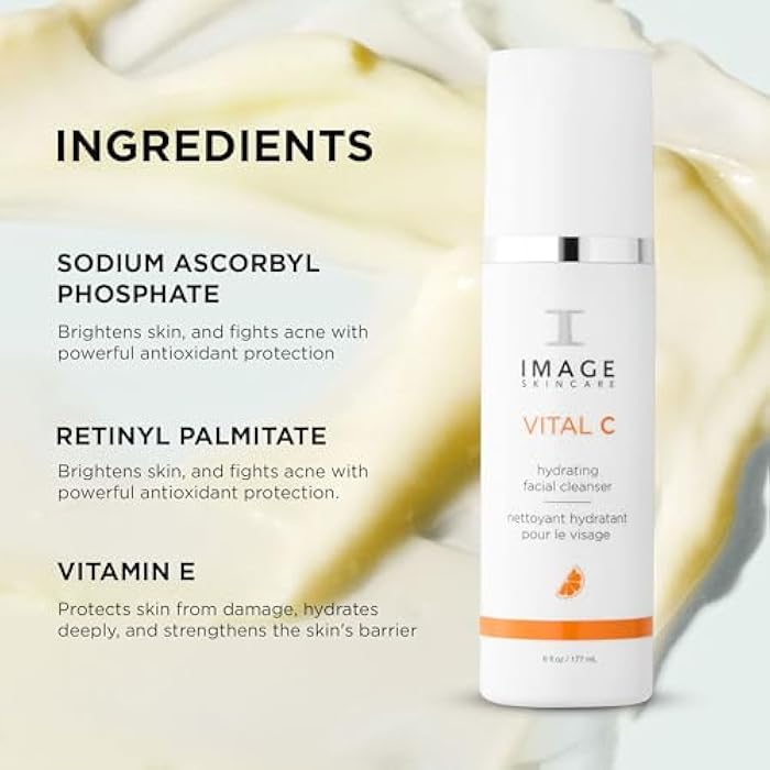IMAGE Skincare, VITAL C Hydrating Facial Cleanser, Gentle Face Wash with Vitamin C, E and A - Image 5