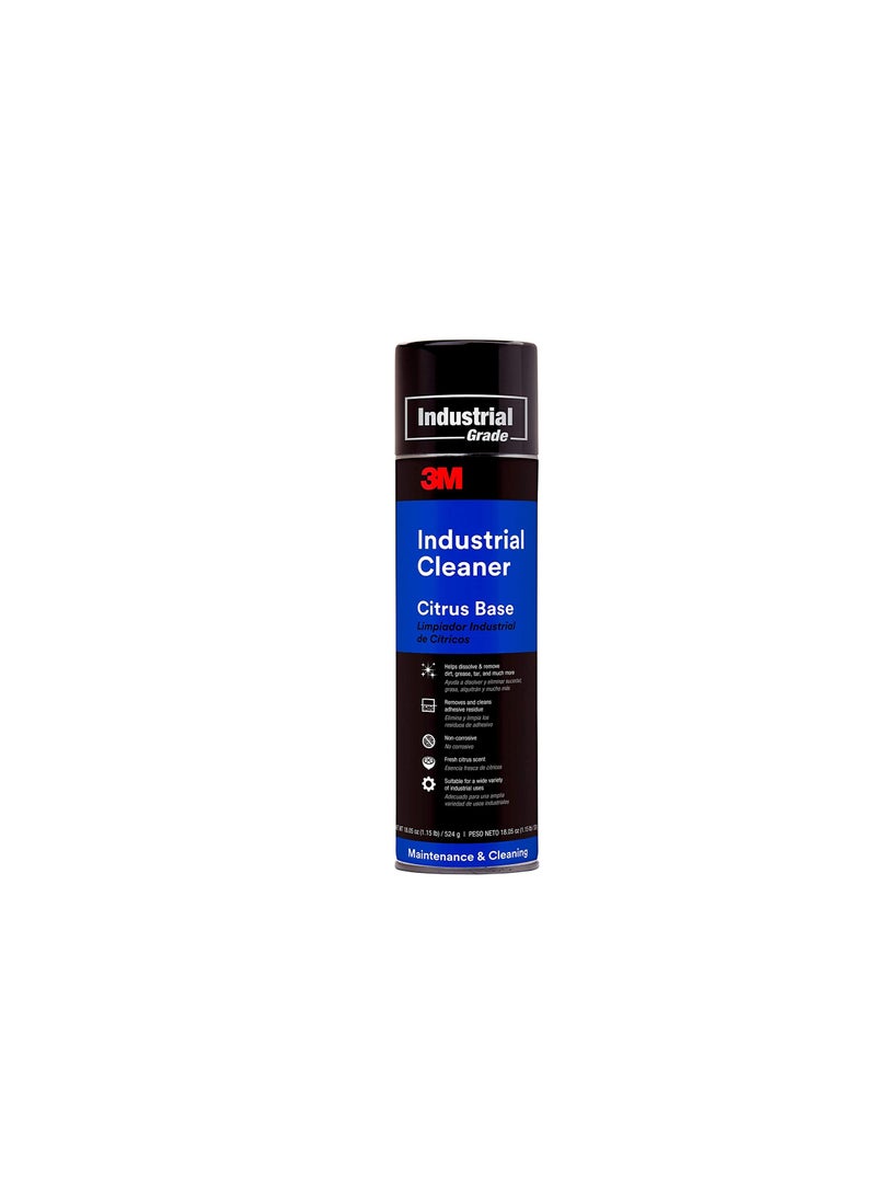 3M Industrial Grade Citrus Base Cleaner 524g Cleans and Removes Adhesive Are Ideal for Helping Dissolve and Remove Dirt, Grease, Tar, and Many Non-curing Type Adhesives - Image 1