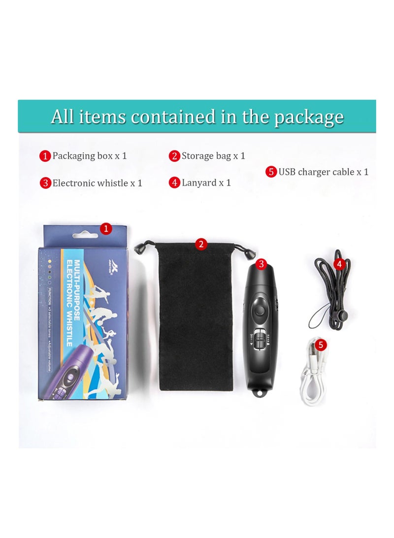 SYOSI Rechargeable Electronic Whistle for Referees Coaches Teachers, Electric Whistle Handheld Blowless Whistle Sports Electronic Whistle with Lanyard Portable Whistle for Outdoor Sports Emergency - Image 5