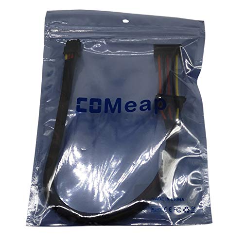 COMeap SATA Power Cable for Dell OptiPlex Series 3020 5040 7020 9020, Motherboard ATX Mini 8 Pin to 2X Right-Angle SATA Hard Drive HDD Power Adapter 14.5in(37cm) - Image 5