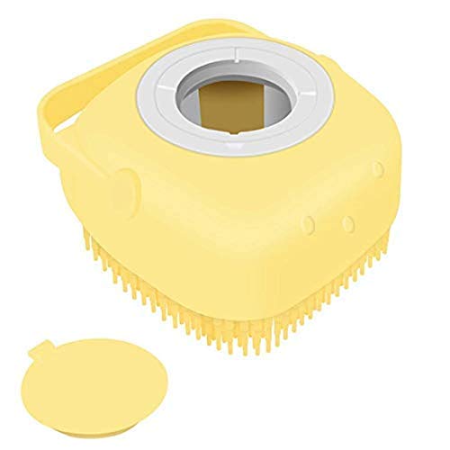 Easymart Silicone Soft Bath Body Brush with Shampoo Dispenser Body Scrubber use in Shower, Deep Cleaning, Gentle Scrub Massage Skin Exfoliation for Children Men Women - Image 1