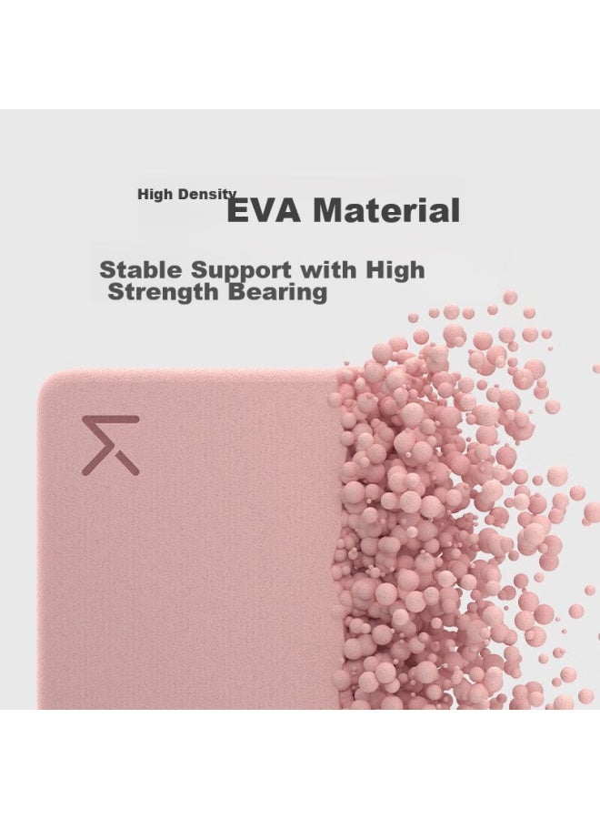 Keep Keep Yoga Blocks For Stretching Assistance, Frosted Non-slip Yoga Dance Eva Eco-friendly Material, Gray And Smoke Pink, One Pair  - Image 3