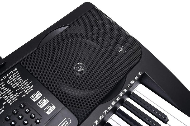 Juarez Opus Jrk681 61-Key Portable Electronic Simulation Piano Keyboard With Touch Function|Lcd Digital Display|Adapter|Key Note Stickers|Music Sheet Stand|128 Rhythms|200 Timbres|10 Demos-88 - Image 4