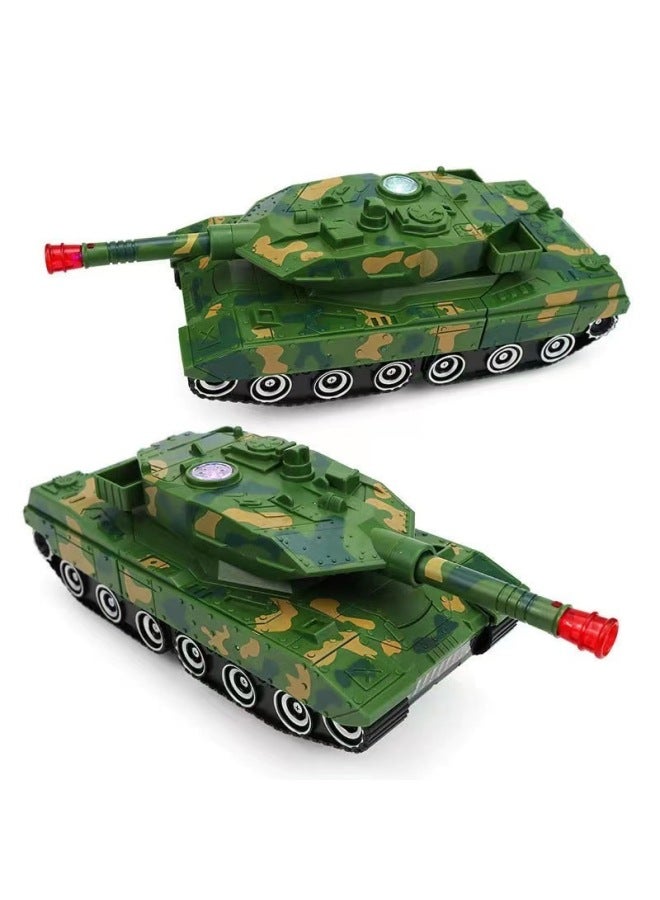 Same Electric Universal Automatic Deformation Tank Car Obstacle Avoidance Driving Car Toy One-piece Delivery-Specifications:Rechargeable Version (charger + Three Rechargeable Batteries) - Image 2