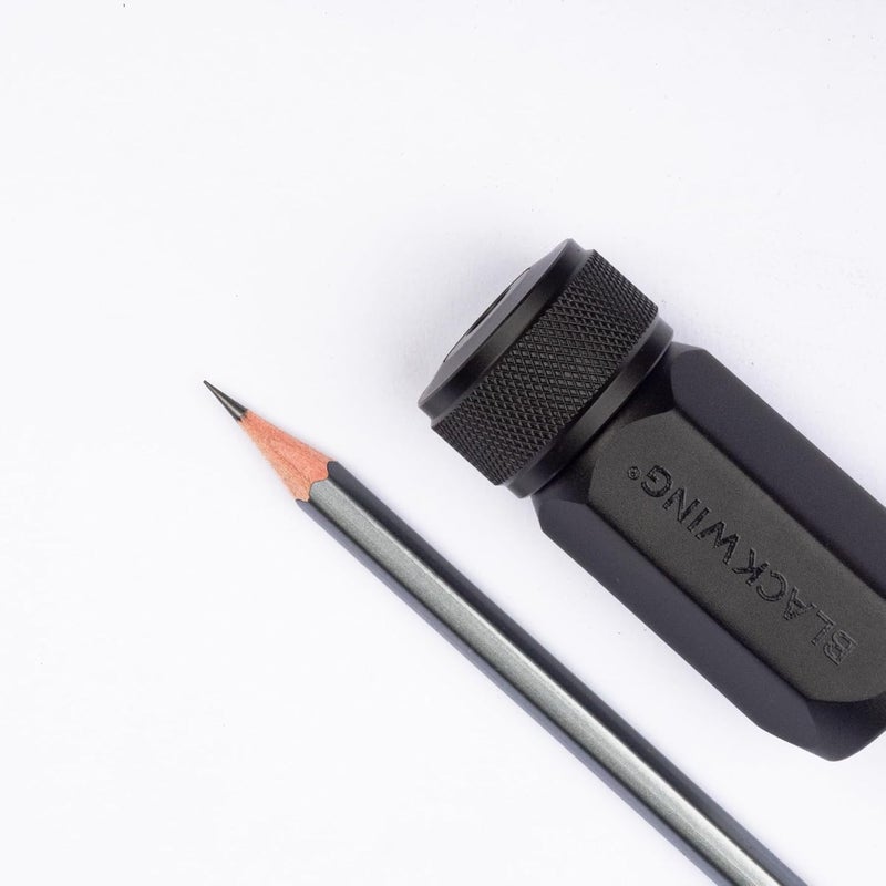 Blackwing One-Step Long Point Sharpener, German Steel Blade, Machined Aluminum, Compact Design, Black - Image 5